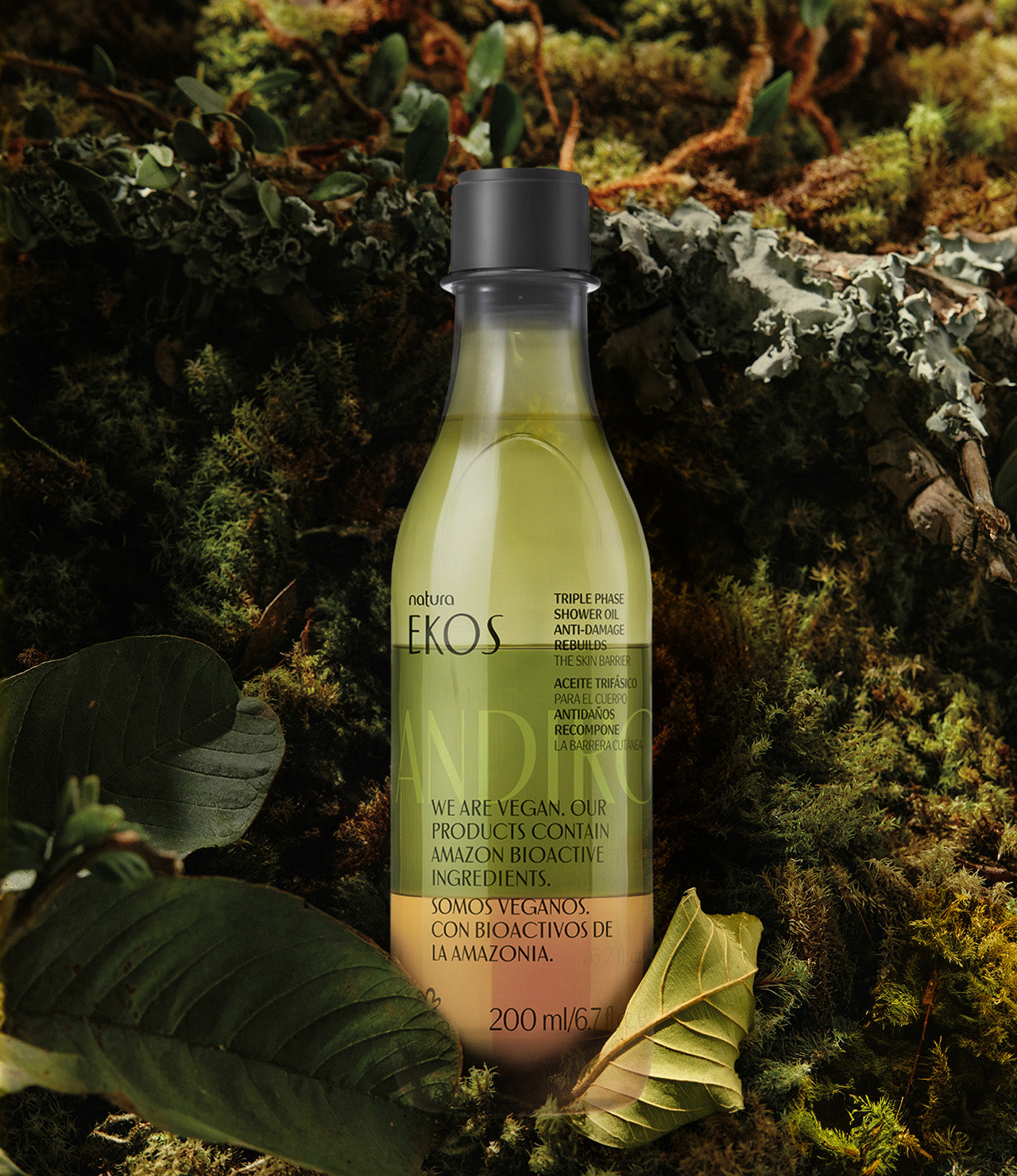 Huile de Douche Biphasée Ekos Andiroba