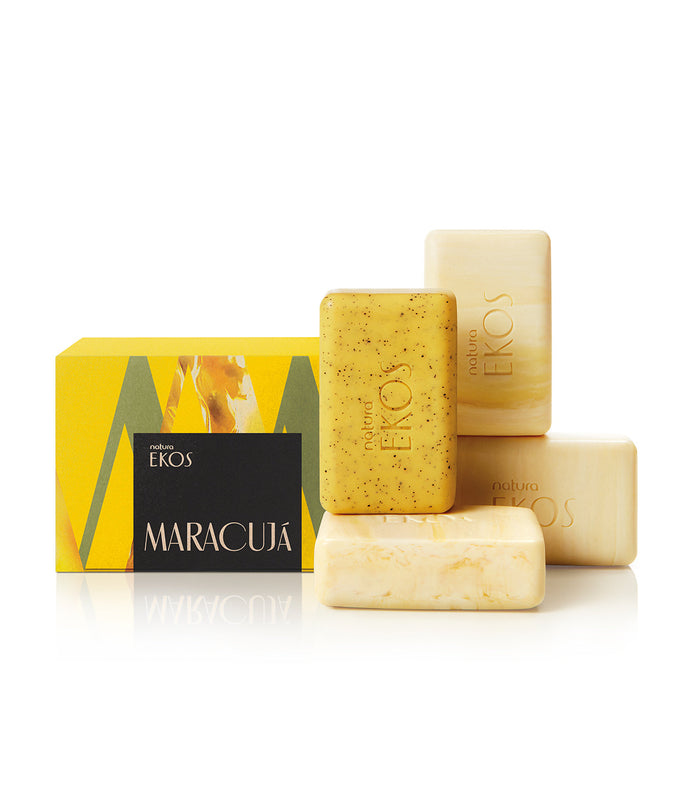 Set di Saponi Cremosi ed Esfolianti Ekos Maracujá