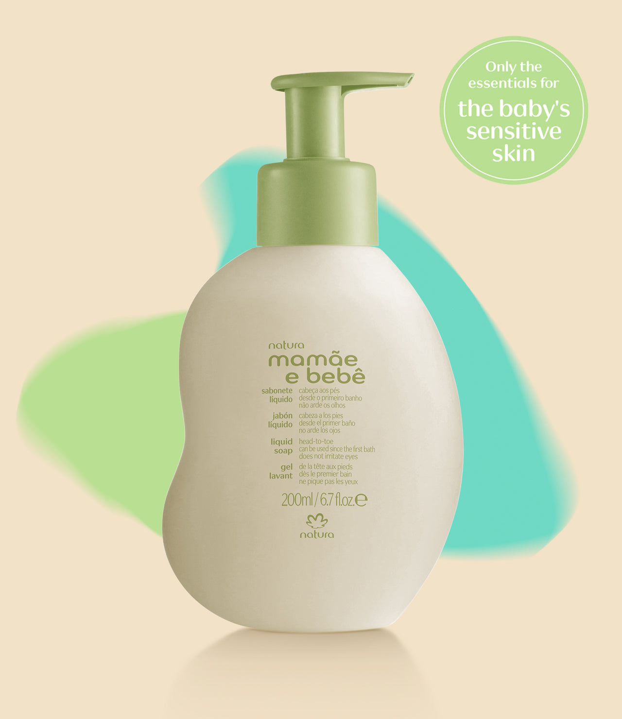 Sapone Liquido per Neonati dalla Testa ai Piedi - Mamãe e Bebê