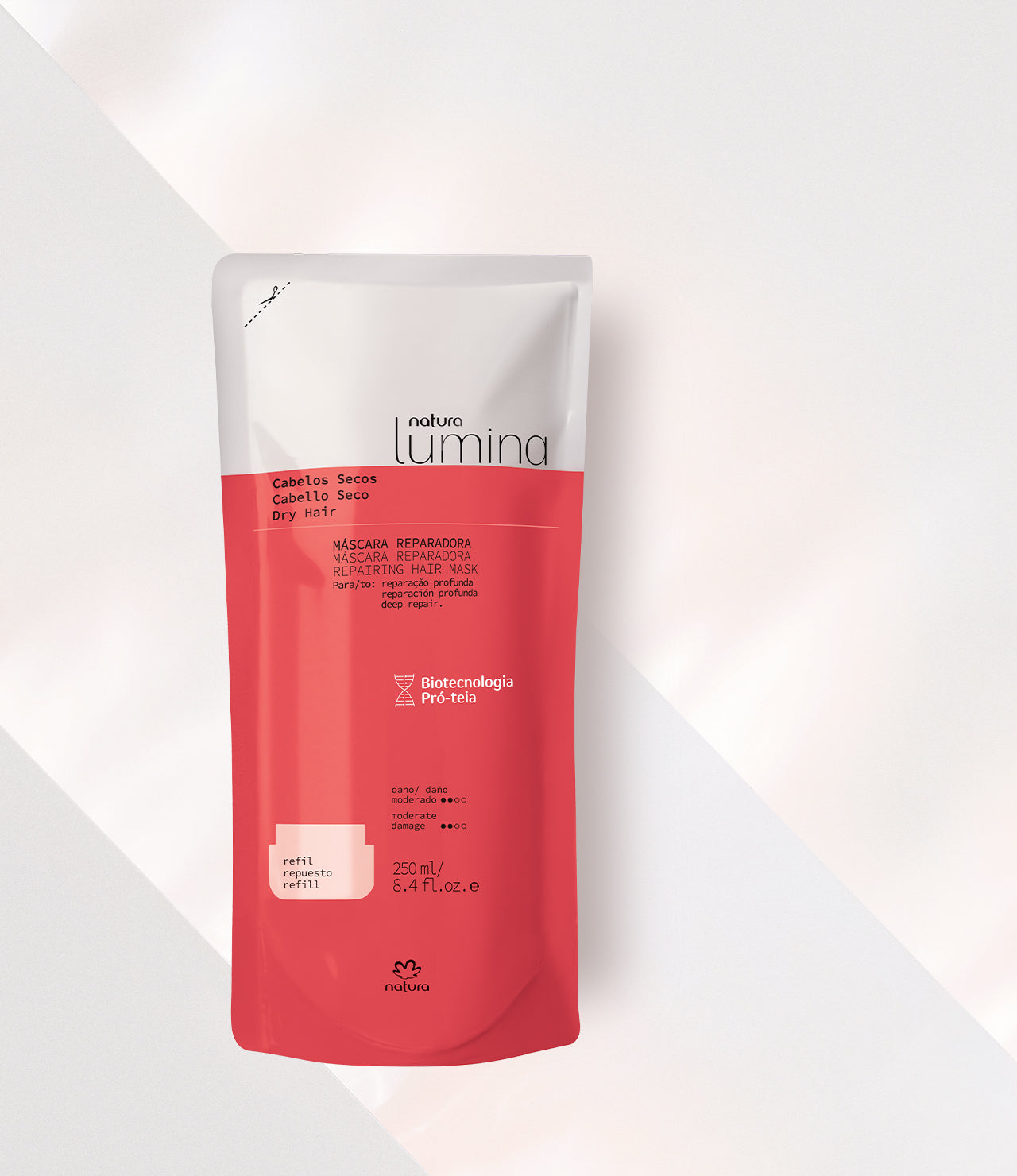 LUMINA Maschera Riparatrice per Capelli Secchi Ricarica